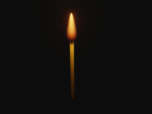 Match fire Low-poly 3D मॉडल