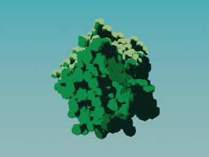 Bushes greenery trees landscaping in the style of Anime Ghibli 3D मॉडल