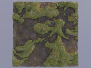 Plots of land with water 3D Model