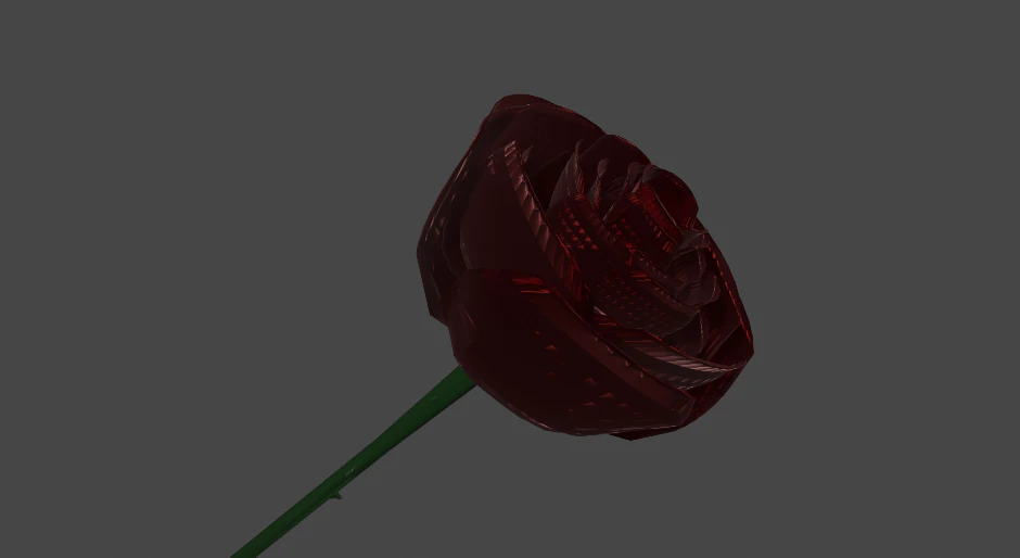 Rose 3D Model .c4d .max .obj .3ds .fbx .stl .blend 