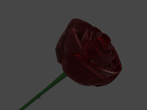Rose 3D-Modell