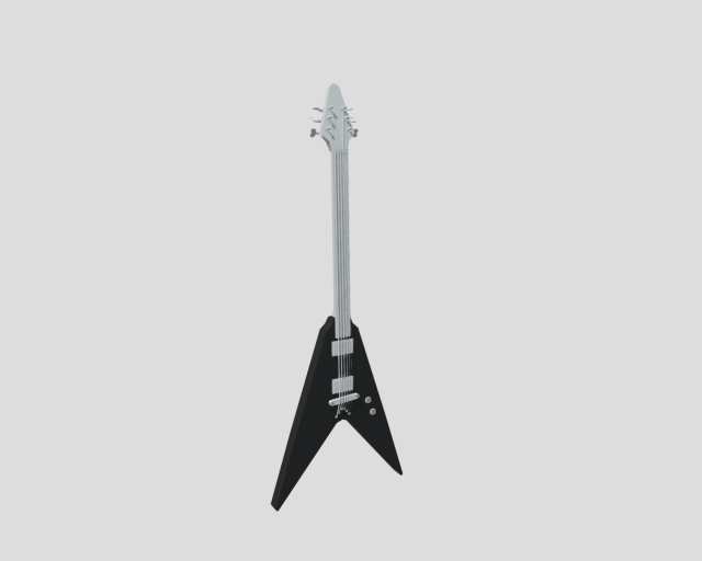 Guitar Modello 3D .c4d .max .obj .3ds .fbx .stl .blend 