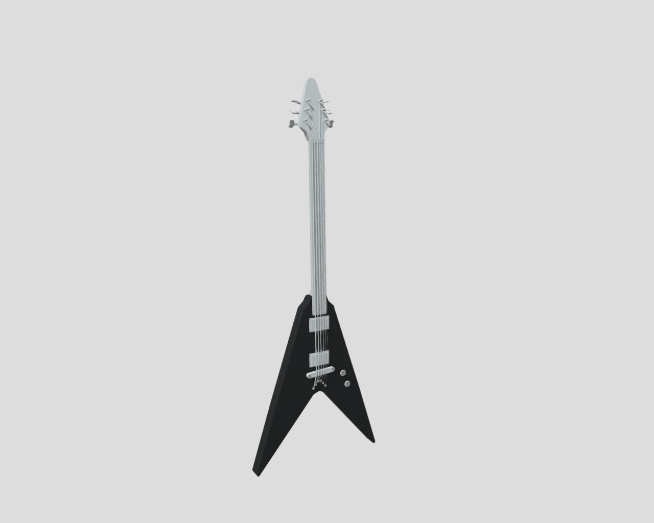 Guitar 3D Model .c4d .max .obj .3ds .fbx .stl .blend 