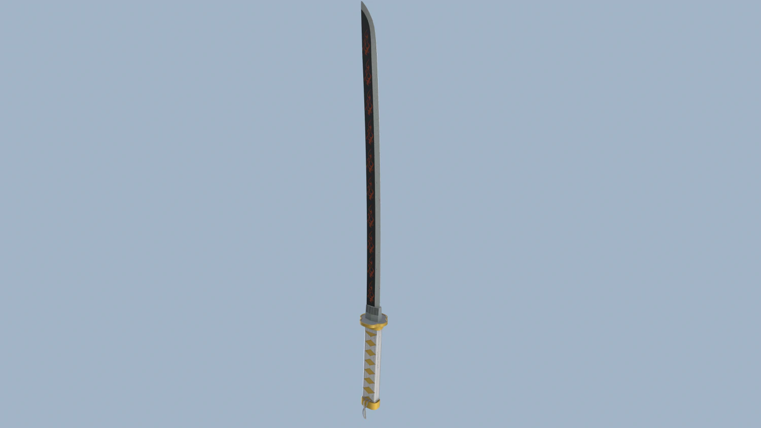 Low Poly Katana 3D Model .c4d .max .obj .3ds .fbx .stl .blend 