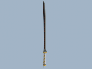 Low Poly Katana 3D मॉडल