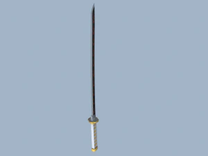 Low Poly Katana 3D Model