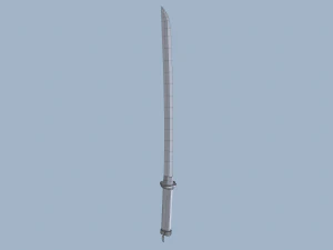 Low Poly Katana 3D Model