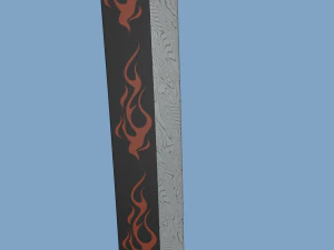 Low Poly Katana 3D Model