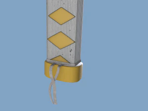 Low Poly Katana 3D Model