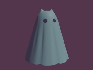 Ghost cat 3D-Modell