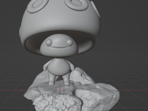 Glowing forest mushroom 3D Print Model