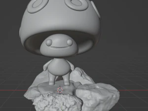 Glowing forest mushroom 3D Print Model
