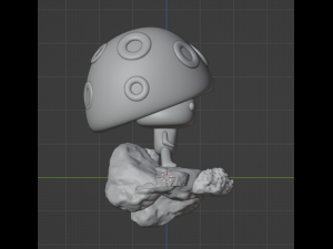 Glowing forest mushroom 3D Print Model