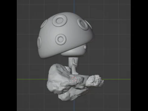 Glowing forest mushroom 3D Print Model