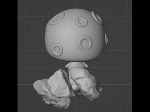 Glowing forest mushroom 3D Print Model