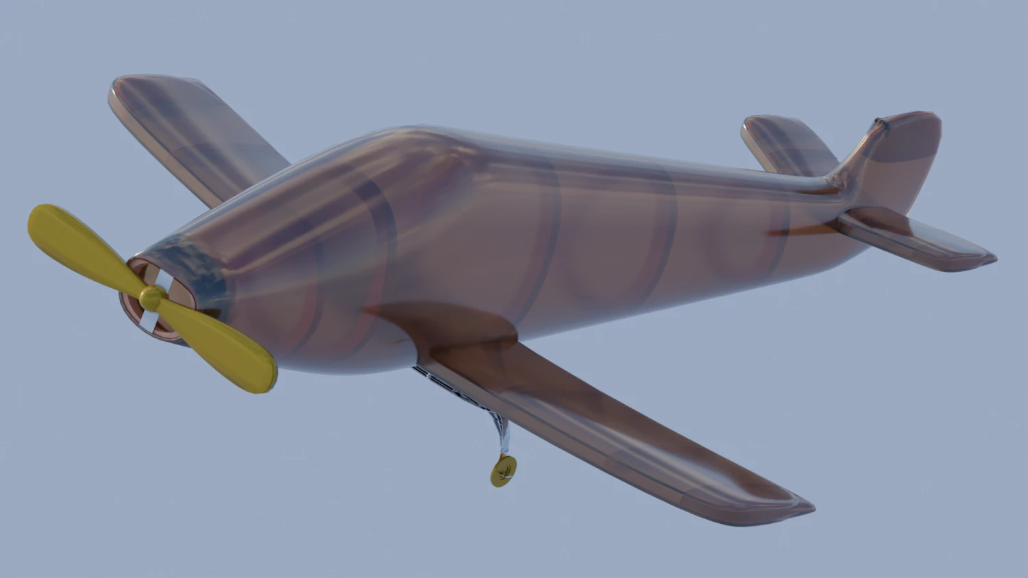 Toy Plane 3D Print Model .c4d .max .obj .3ds .fbx .stl .blend 