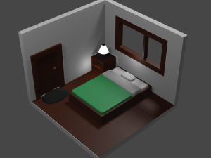 Standard Living Room 3D-Druckmodell