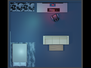 Spacious modern room Model Cetak 3D