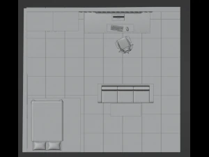 Spacious modern room 3D Print Model