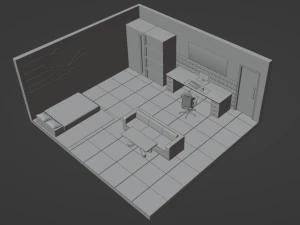 Spacious modern room 3D Print Model
