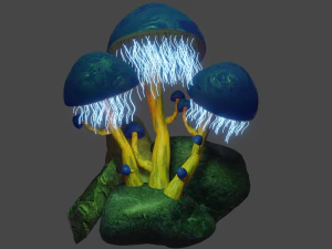 Cogumelos exóticos Modelo 3D