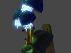 Exotic mushrooms Modèle 3D
