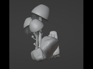 Exotic mushrooms Modèle 3D