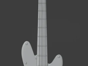 Rock and roll guitar 3D Model