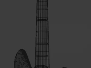 Rock and roll guitar 3D Model