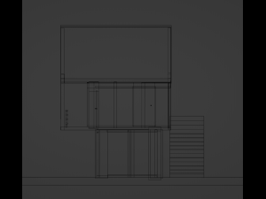 Two-storey house 3D Model
