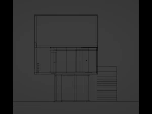 Two-storey house 3D Model