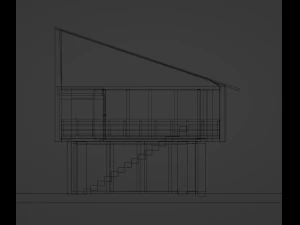 Two-storey house 3D Model