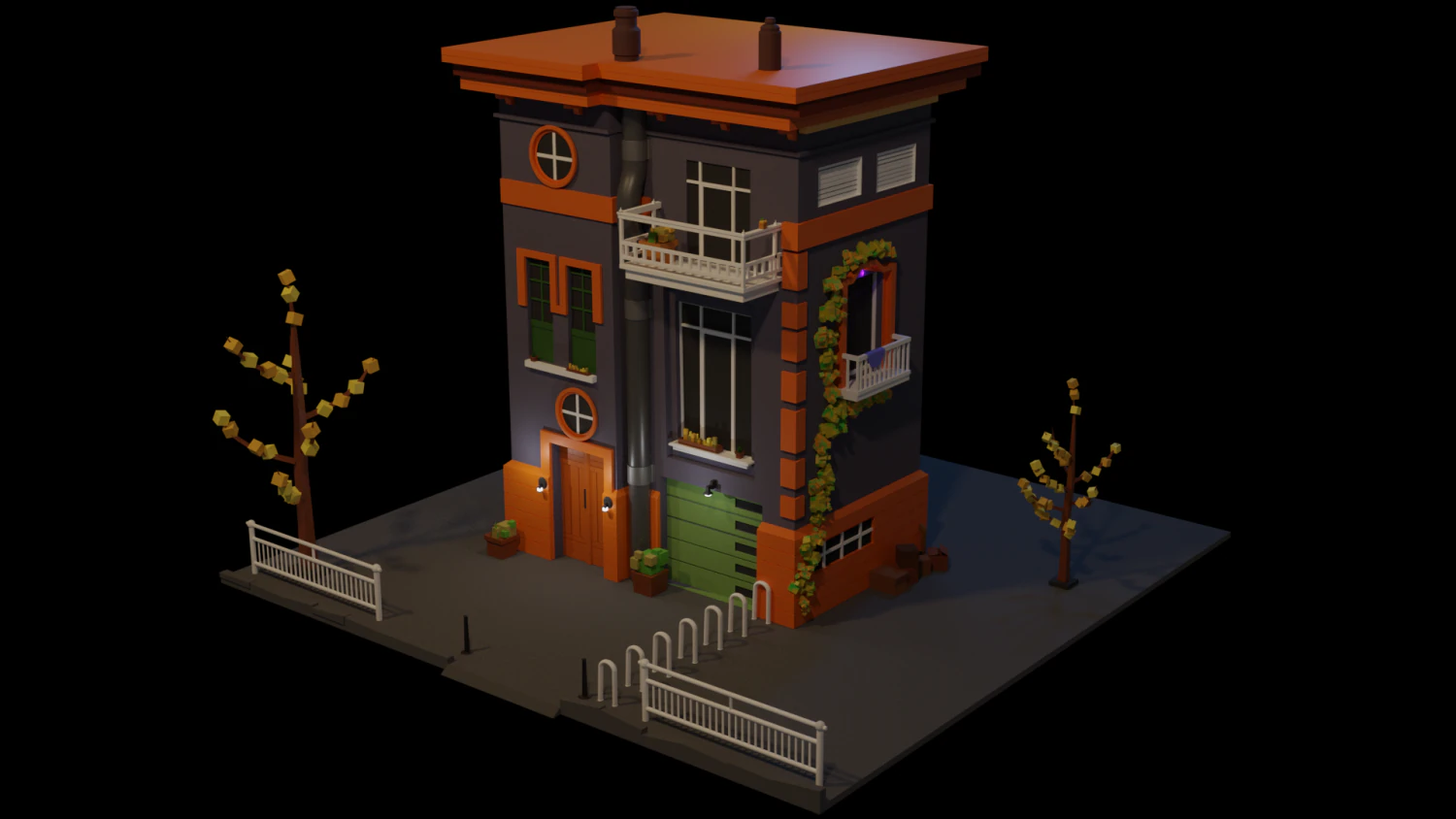 Exterior 3D Model .c4d .max .obj .3ds .fbx .stl .blend 