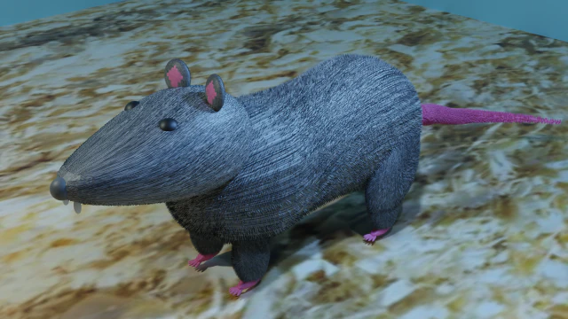 Ratto Modello 3D .c4d .max .obj .3ds .fbx .stl .blend 