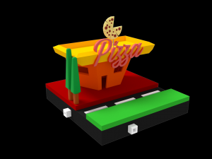 Pizza restaurant 3D Модель
