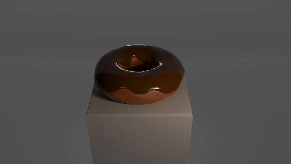 Donut 3D Model .c4d .max .obj .3ds .fbx .stl .blend