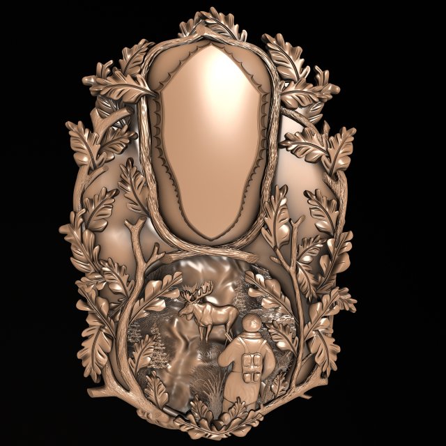 Trophy locket 3D Model .c4d .max .obj .3ds .fbx .stl .blend 