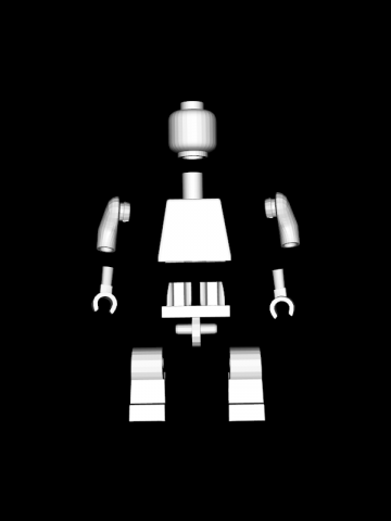 Classic Minifigure - Lego Model Cetak 3D .c4d .max .obj .3ds .fbx .stl .blend