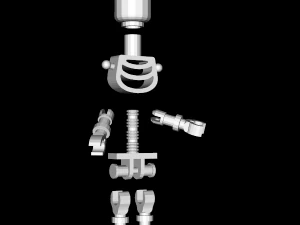 Skelett - Lego Minifigur 3D Druckmodell
