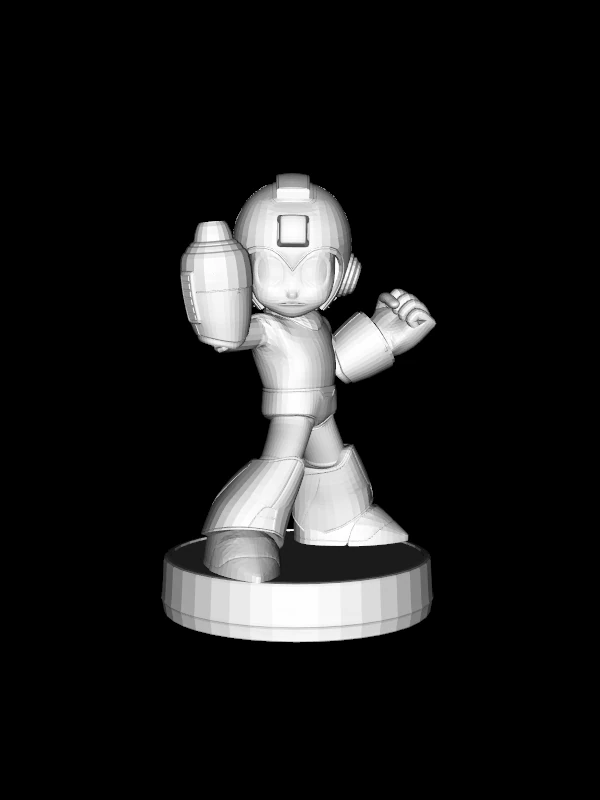 Mega Man - Amiibo 3D Print Model .c4d .max .obj .3ds .fbx .stl .blend 