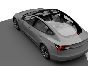 TESLA MODEL 3 3D Модель