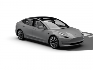 TESLA MODEL 3 3D Модель
