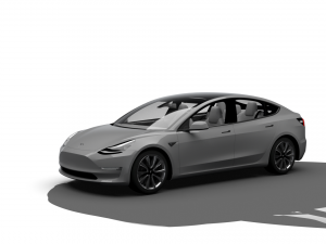 TESLA MODEL 3 3D Модель