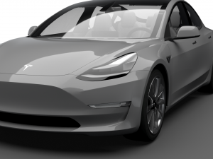 TESLA MODEL 3 3D Модель