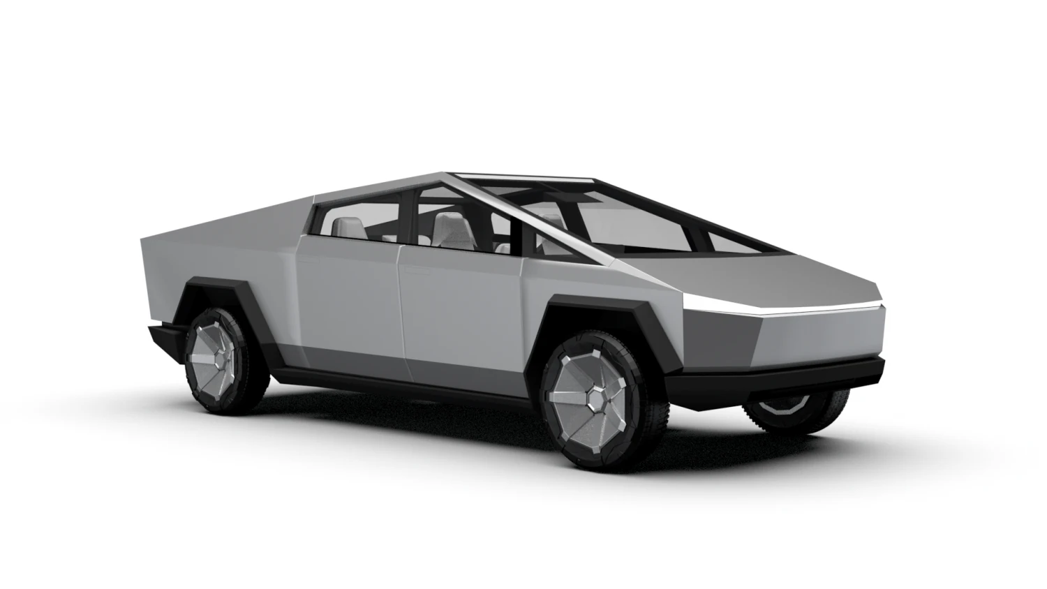 TESLA CYBER TRUCK 3D Model .c4d .max .obj .3ds .fbx .stl .blend 