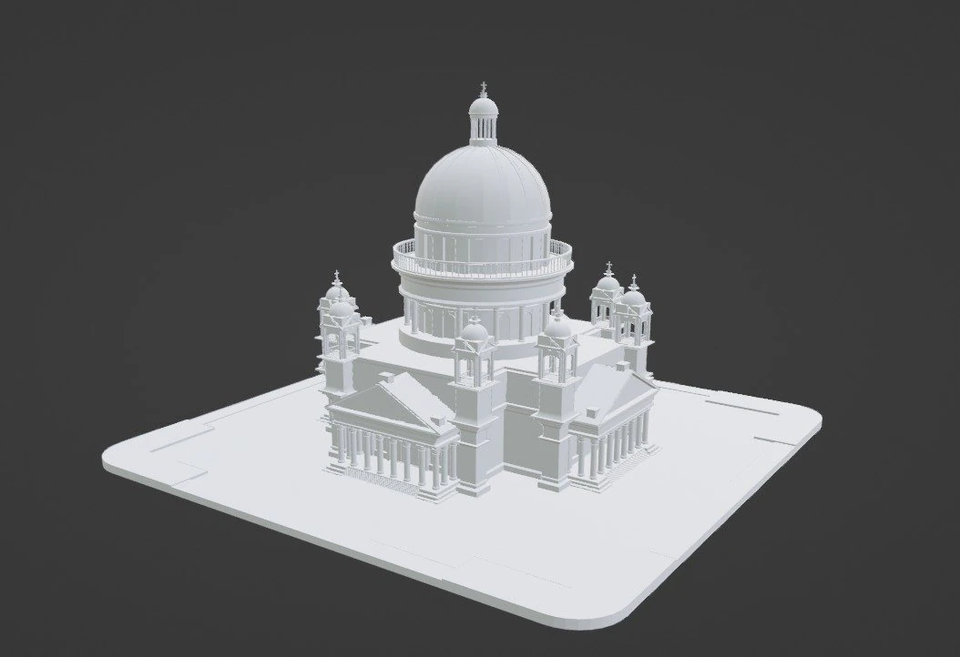 Chiesa Modello 3D .c4d .max .obj .3ds .fbx .stl .blend 
