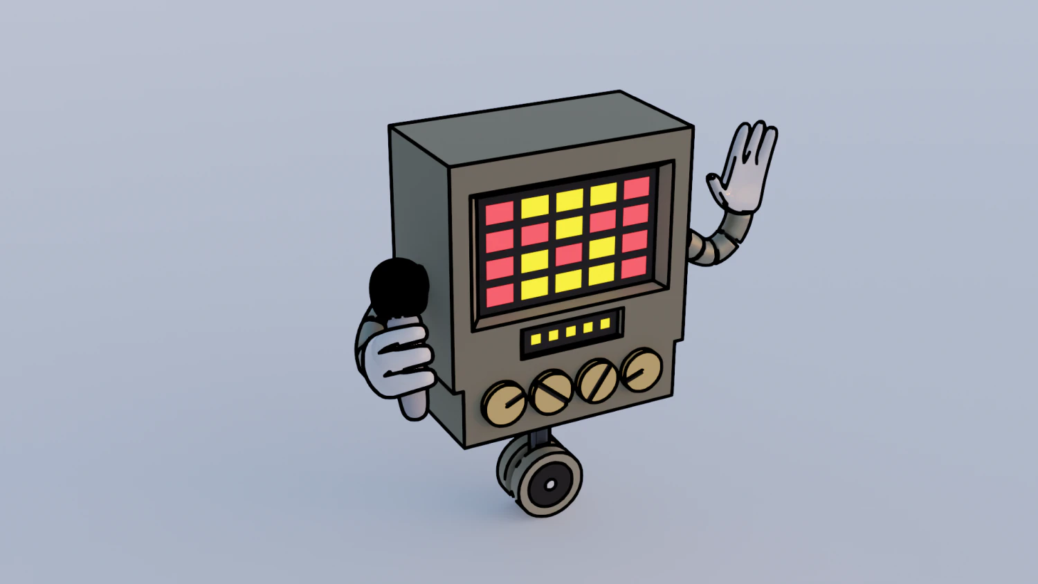 Undertale Mettaton 3D Model .c4d .max .obj .3ds .fbx .stl .blend 