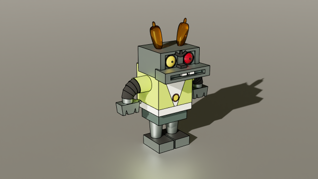 Robot Hare 3D Модель .c4d .max .obj .3ds .fbx .stl .blend 