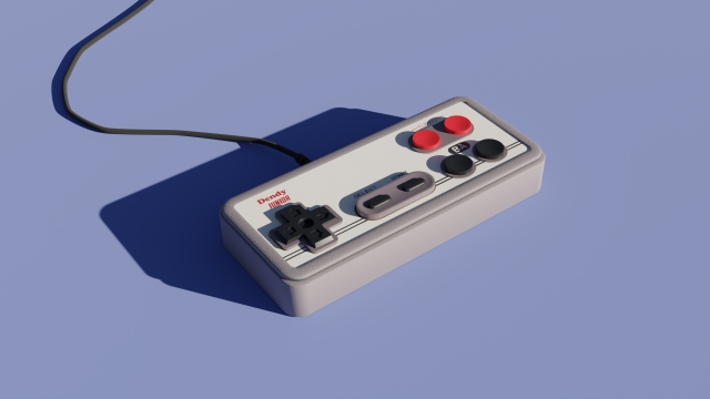 Dendy controller Model 3D .c4d .max .obj .3ds .fbx .stl .blend 