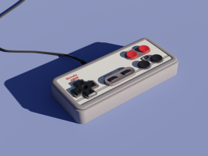 Dendy controller Modelo 3D